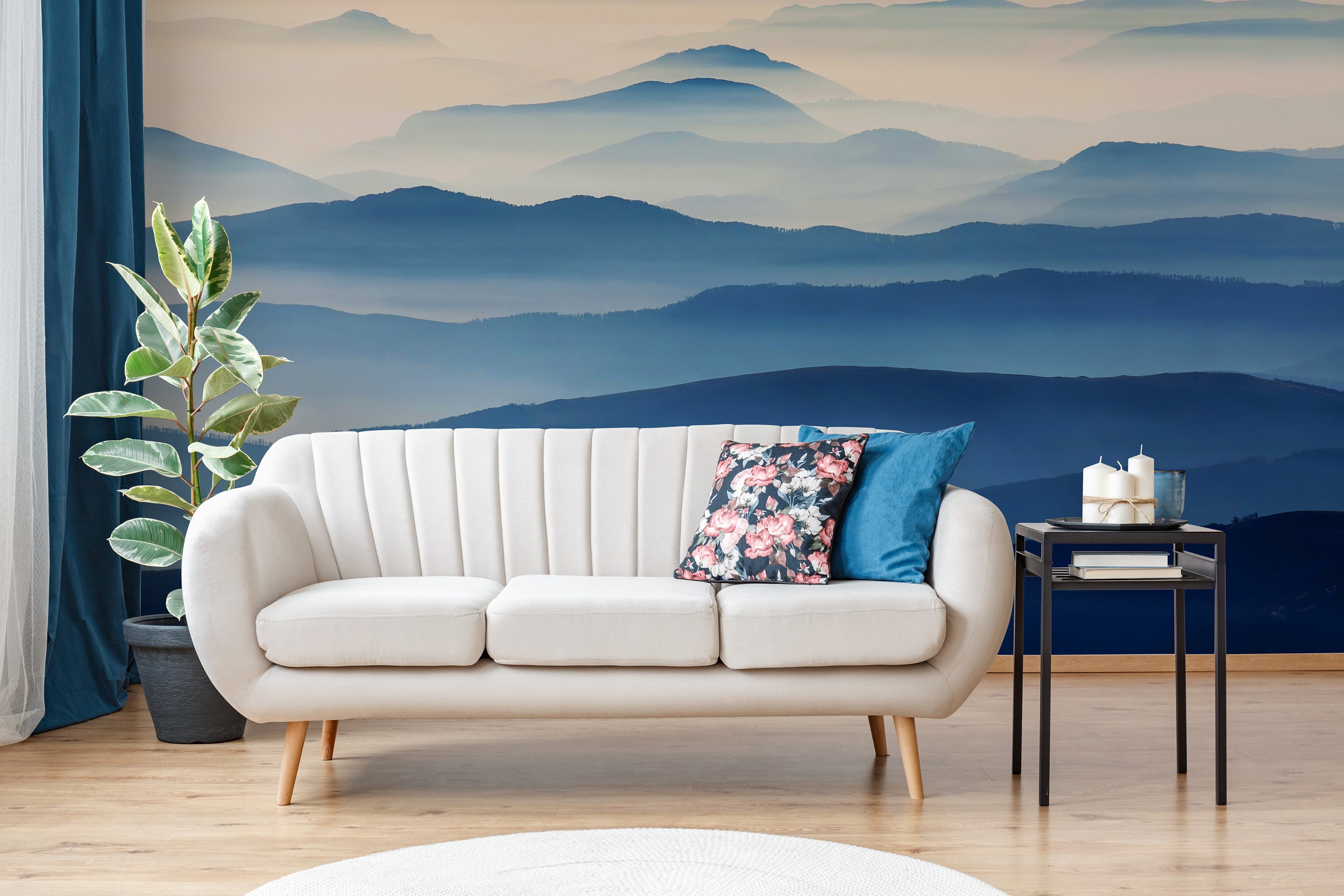 3D Mountain Tree WC2668 Wall Murals