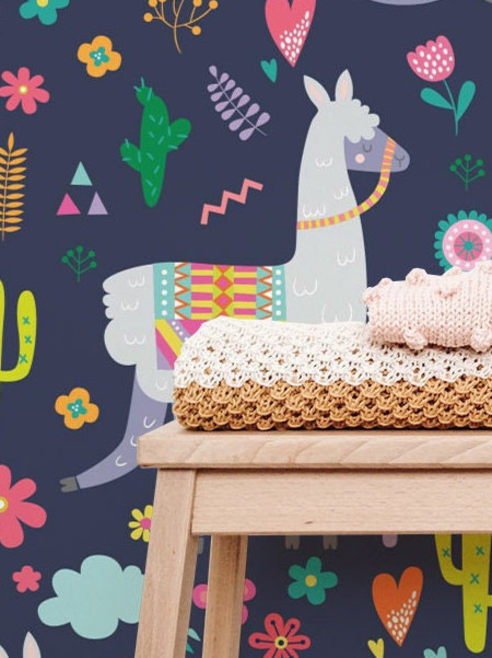 Peel & Stick Wallpaper Nursery Wallpaper for Kids Room Etsy