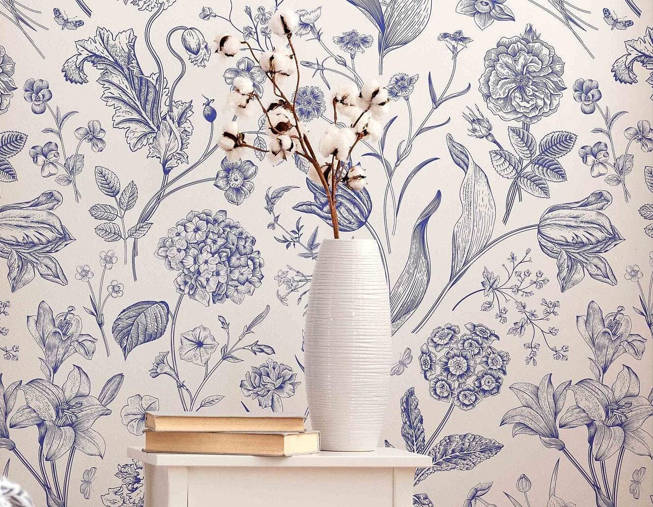 Homescapes Guanto da cucina doppio Uccelli e fiori - Blu e rosa | Leroy Merlin