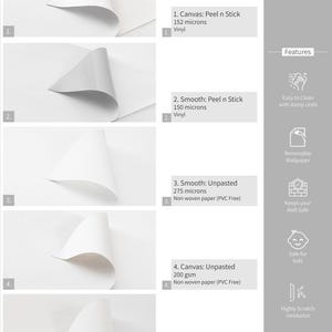 Botanical Leaf Geometric Green Wallpaper Removable Vinyl Peel and Stick Bedroom Decor bild 9