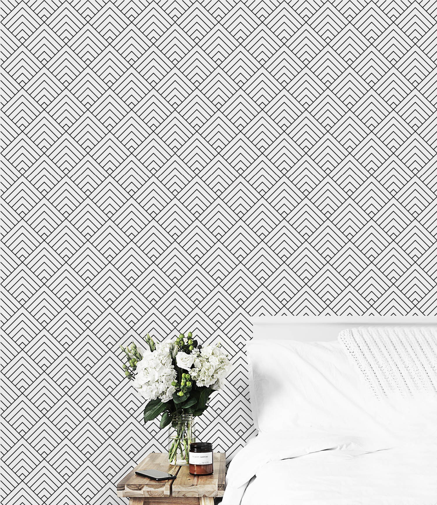 Peel & Stick Wallpaper Geometric Modern Removable Wallpaper | Etsy