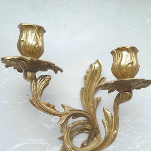 CANDLEHOLDER Brass Candle Holder Art Deco