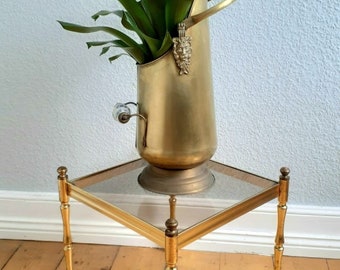 ヴィンテージ傘立て 真鍮 ゴールドカラー / ブラック レトロデザイン