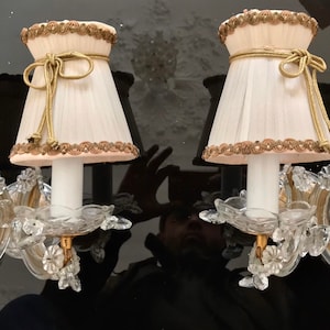 Set of 2 vintage MURANO appliques wall lights from the 50s - Venetian glass art design