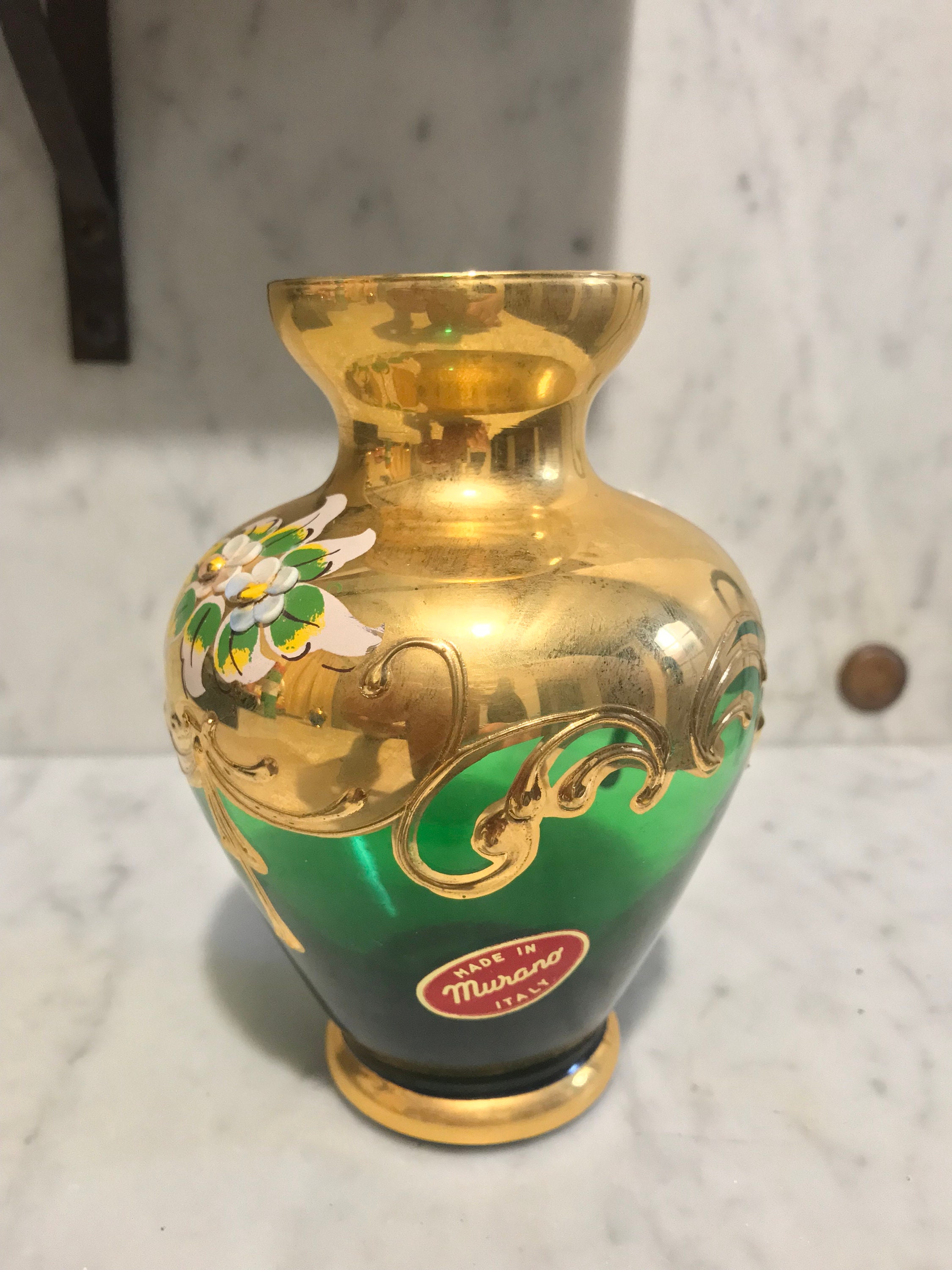 Murano Green Gold - Etsy Canada