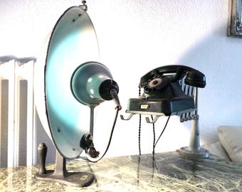 BAUHAUS Rarity Scissor Arm Telephone Holder 1950s Mid-Century Bauhaus Design Office Desk. A rare gem!