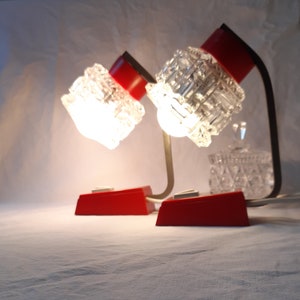 Set di 2 lampade da comodino vintage a bolle, lampade da tavolo, lampade da lettura - luce a bolle vintage