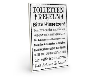 Holzschild Toilette Etsy