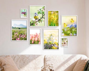 Poster Set - Spring Awakening, Multi-Panel Gallery Wall Art, Spring Wall Decor Pictures, Living Room Decor Pictures, by ARTFAVES®