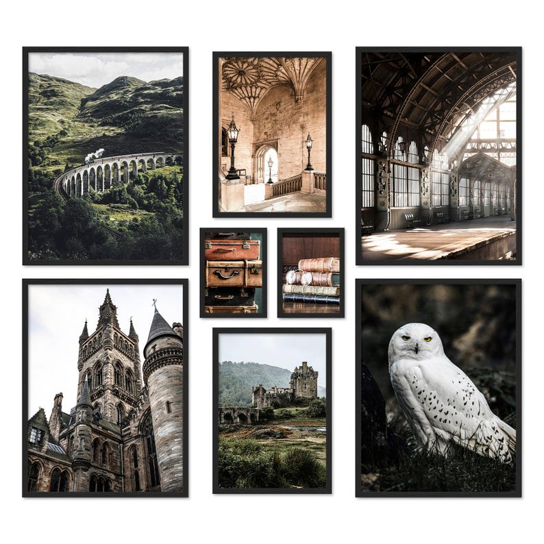 Poster Set - Potterhead, multi-panel picture wall, Potter wall art, living room decor pictures, by ARTFAVES® image 10