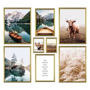 Poster Set - Beautiful Earth, multi-panel picture wall, nature wall art, living room decor pictures, by ARTFAVES® image 9