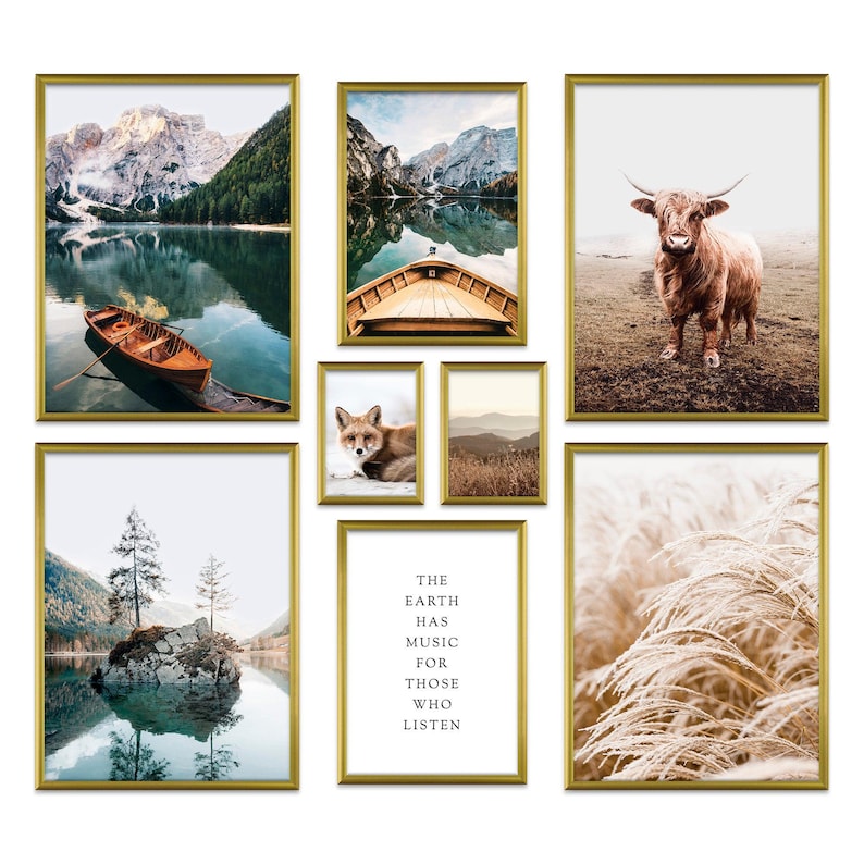 Poster Set - Beautiful Earth, multi-panel picture wall, nature wall art, living room decor pictures, by ARTFAVES® image 9