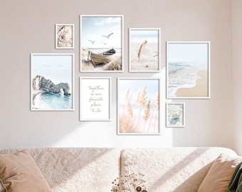 Poster Set - North Sea Magic, mehrteilige Bilderwand, Wandbilder Maritim, Wohnzimmer Deko Bilder, von ARTFAVES®