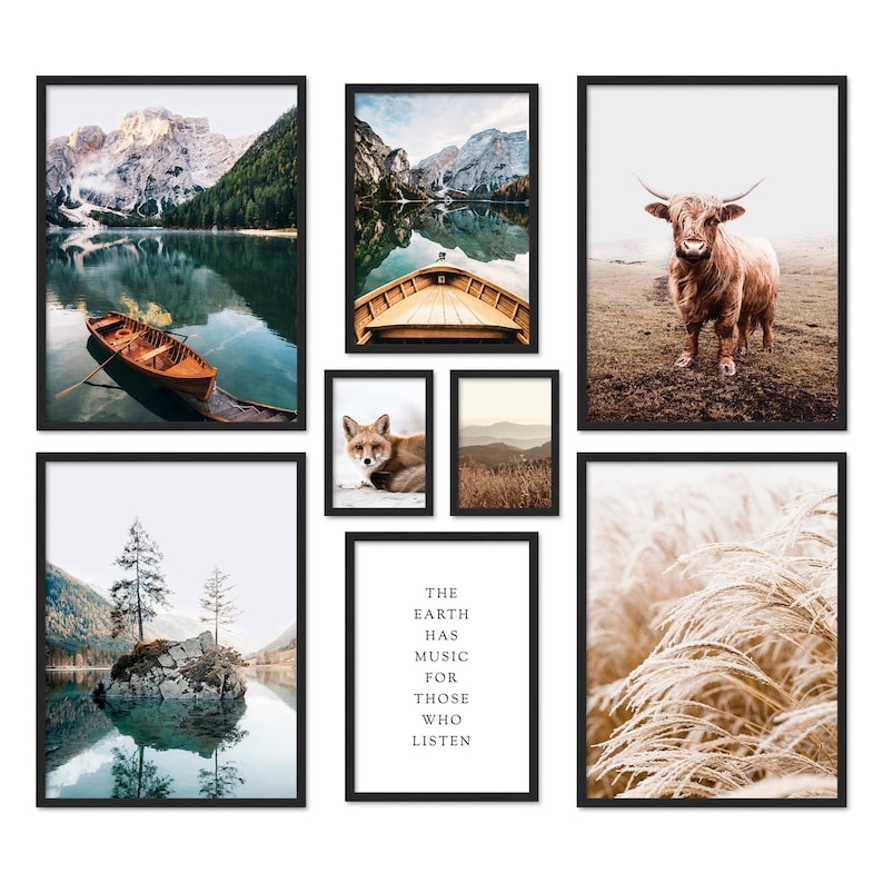 Poster Set - Beautiful Earth, multi-panel picture wall, nature wall art, living room decor pictures, by ARTFAVES® image 10