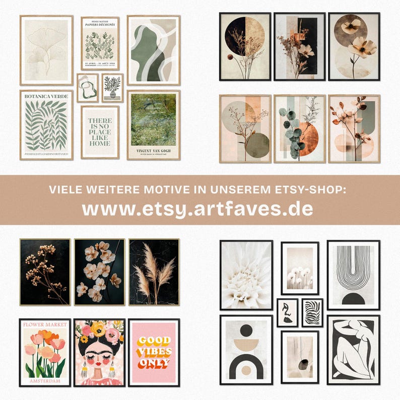 Poster Set - Beautiful Earth, multi-panel picture wall, nature wall art, living room decor pictures, by ARTFAVES® image 8