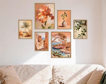 Poster Set - Abstract Spain, multi-panel picture wall, wall art Spain, living room decor pictures, by ARTFAVES®