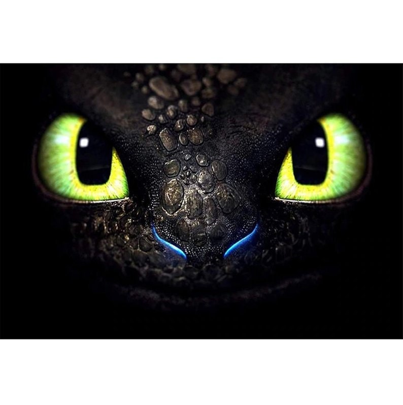 Charm Toothless Dragon 5D DIY Full Diamond Painting Diamond Etsy