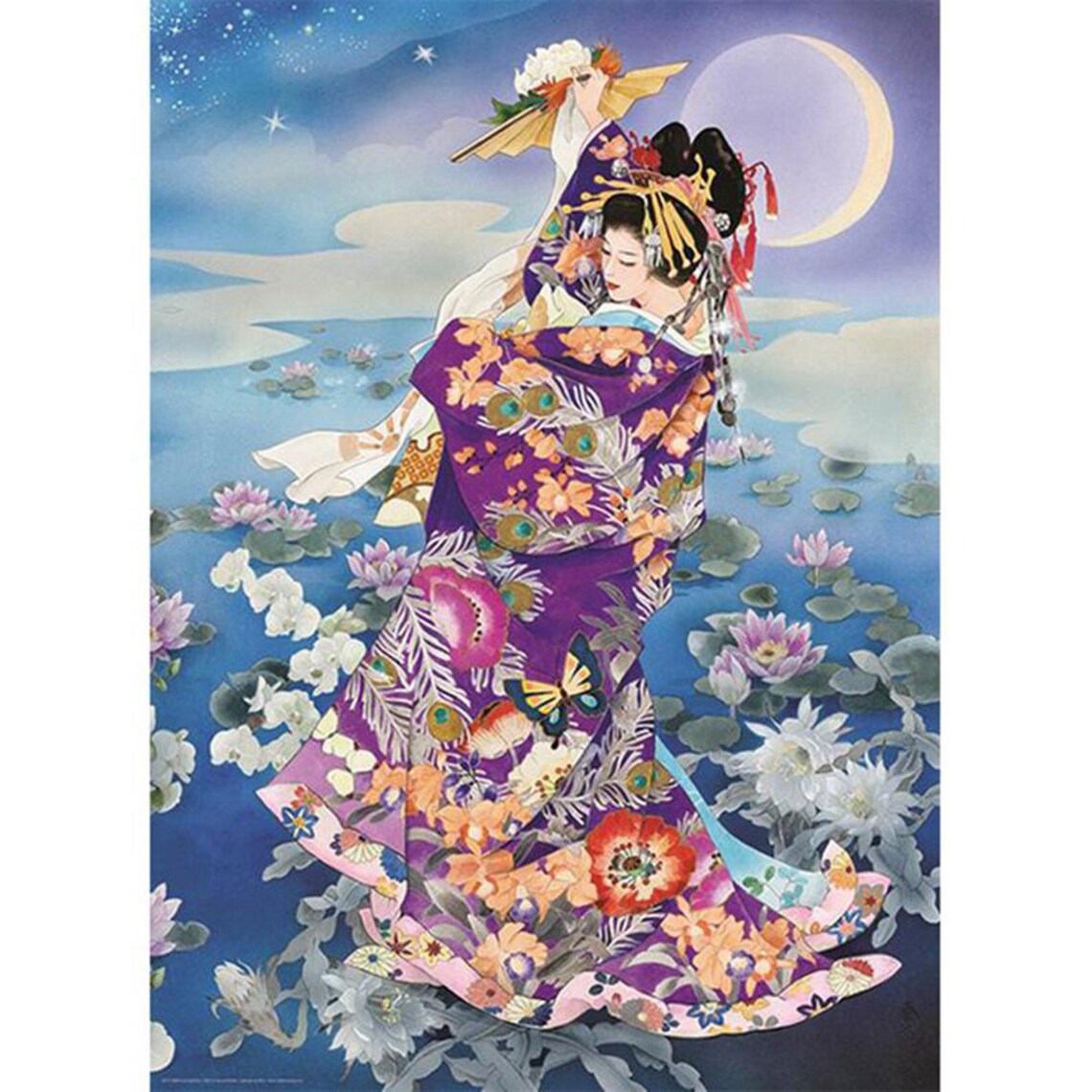 Diamond Painting Kits Japanese Woman 5D DIY Diamond Embroidery Etsy