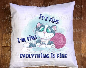 Funny quote pillowcase for cat lovers
