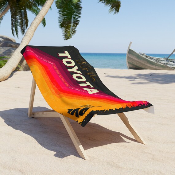 Retro Vintage Toyota 4X4 Beach Towel - Etsy