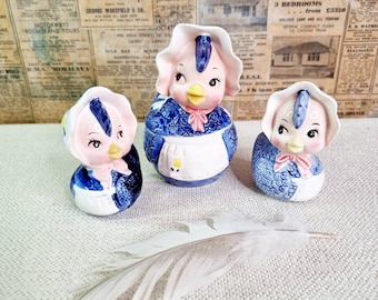 Vintage Lefton Miss Priss Salt and Pepper Set, Miss Priss