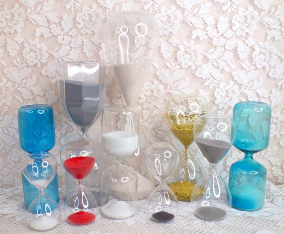 Assorted Hourglass/Sand Timers. Each Sold Separately.