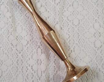 Vintage Kleine Schlichte Messing Vase.