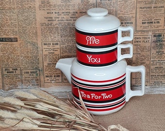 Vintage Gempo stacking me, you, tea for two, teaset.