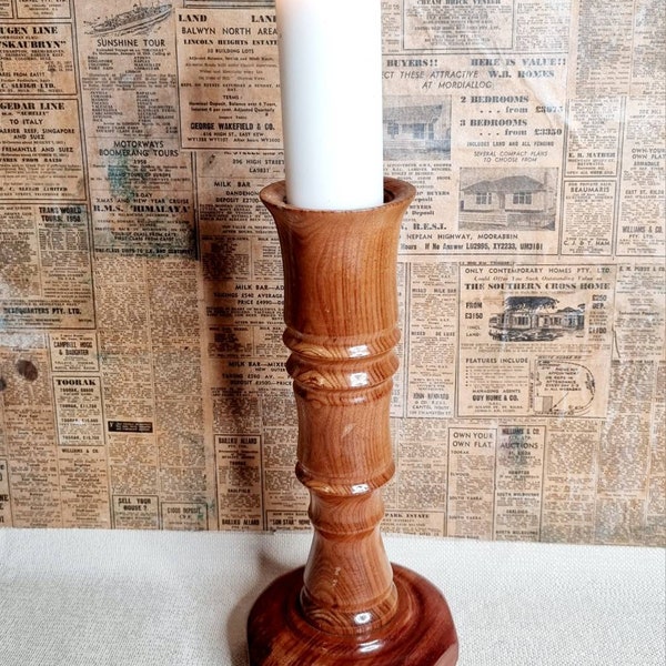 Wooden Candle Holder Etsy Australia