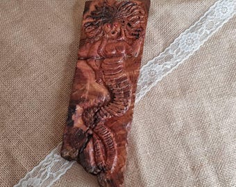 Hand Carved Medusa Wall Hanging Sculpture.