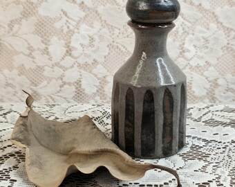 Studio Pottery Dodecagon Stoneware Decanter.