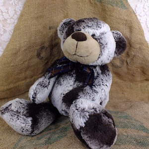 Grey Plush Teddy - Stash Jar. Hide away Jar.
