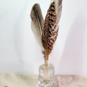 Mid century crystal taper candle holder.