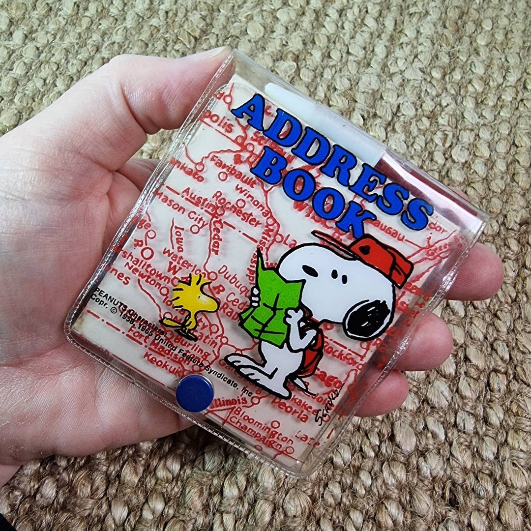 Vintage Peanuts/snoopy & Woodstock Address Book. 1965. Etsy