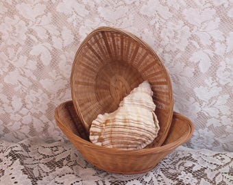 2 x Small Oval Baskets.
