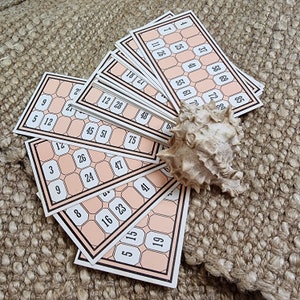 Vintage Bingo Cards. Junk Journal. Paper Crafts.