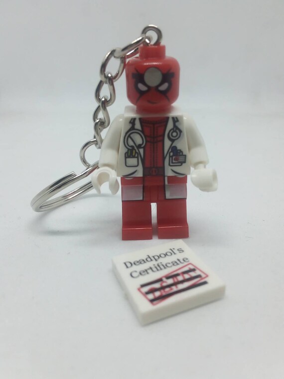deadpool lego keyring