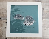 Two Seals - Archival Quality Giclée Print Recreated From My