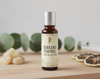 Mezcla de aceites esenciales renovadores – Mezcla nórdica Berkano - Crecimiento, renacimiento (roller de 10 ml)