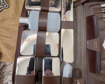 Kit de aseo de viaje vintage de los años 60