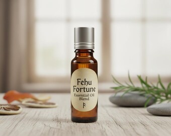Mezcla de aceites esenciales para atraer la buena fortuna y el dinero - Fehu Fortune 10ml roll-on