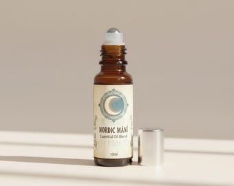 Mezcla de aceites esenciales para el agotamiento y la fatiga - Mezcla de aceites esenciales Mani Nordic - Frasco roll-on de 10 ml