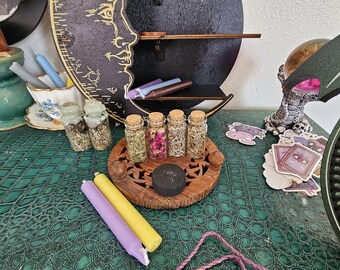Kit de incienso herbal: carbón vegetal y hierbas para quemar. ¡Purifica tu hogar y mucho más!