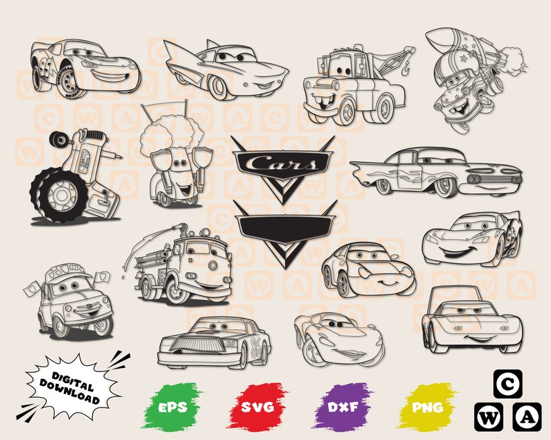 Free Free 264 Cricut Disney Cars Svg Free SVG PNG EPS DXF File