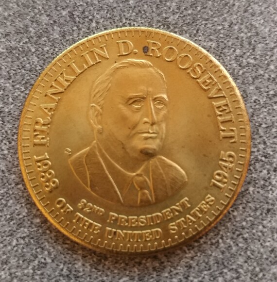 Franklin D Roosevelt Commemorative Coin Etsy
