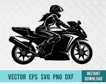 Download Biker Girl Svg Etsy
