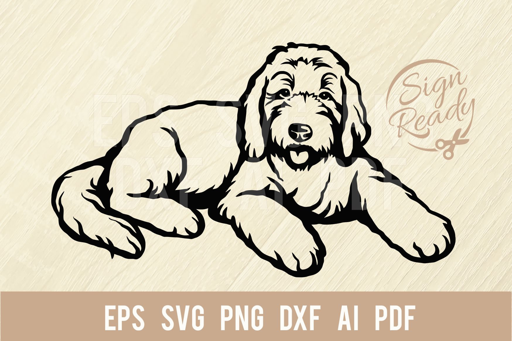 Golden Doodle SVG Goldendoodle Hunderasse SVG Clipart Vektor | Etsy