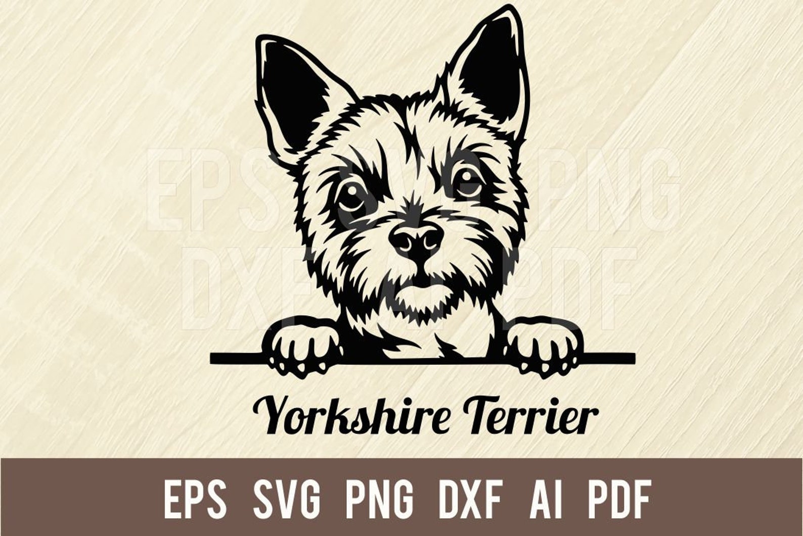 Yorkshire Terrier SVG Dog svg Dog Clip Art Dog Breed Dog | Etsy