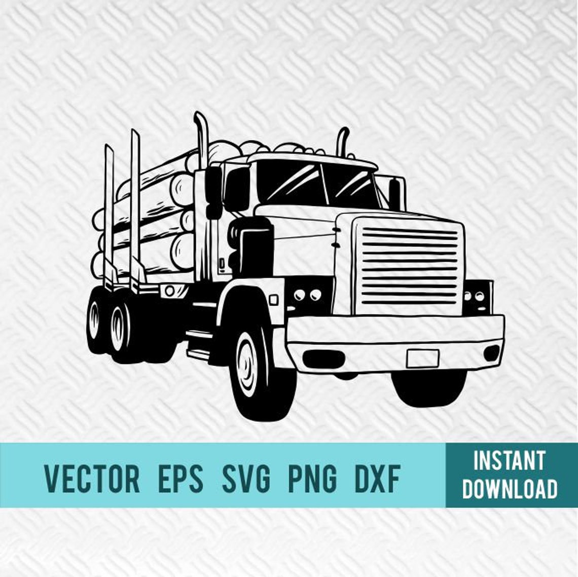 Logging truck SVG Truck Cut File Truck Clipart wheeler svg | Etsy