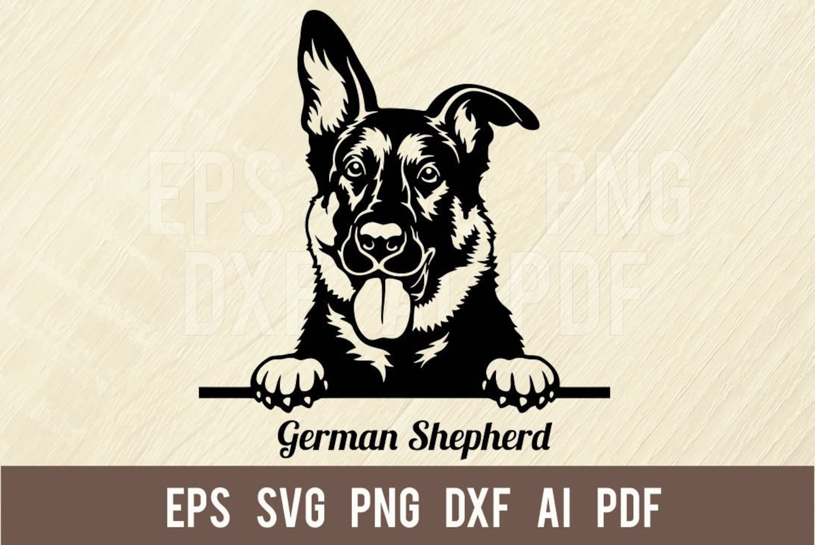 German Shepherd Svg Dog Svg Dog Clip Art Dog Breed Dog Cut Etsy